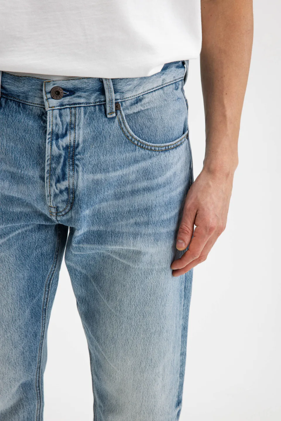 Butcher of Blue Stockton straight leg jeans light aged lt aged, foto 5