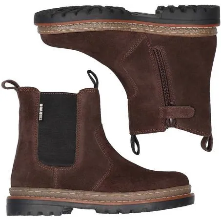 Braqeez suède enkelboots - donkerbruin, foto 4
