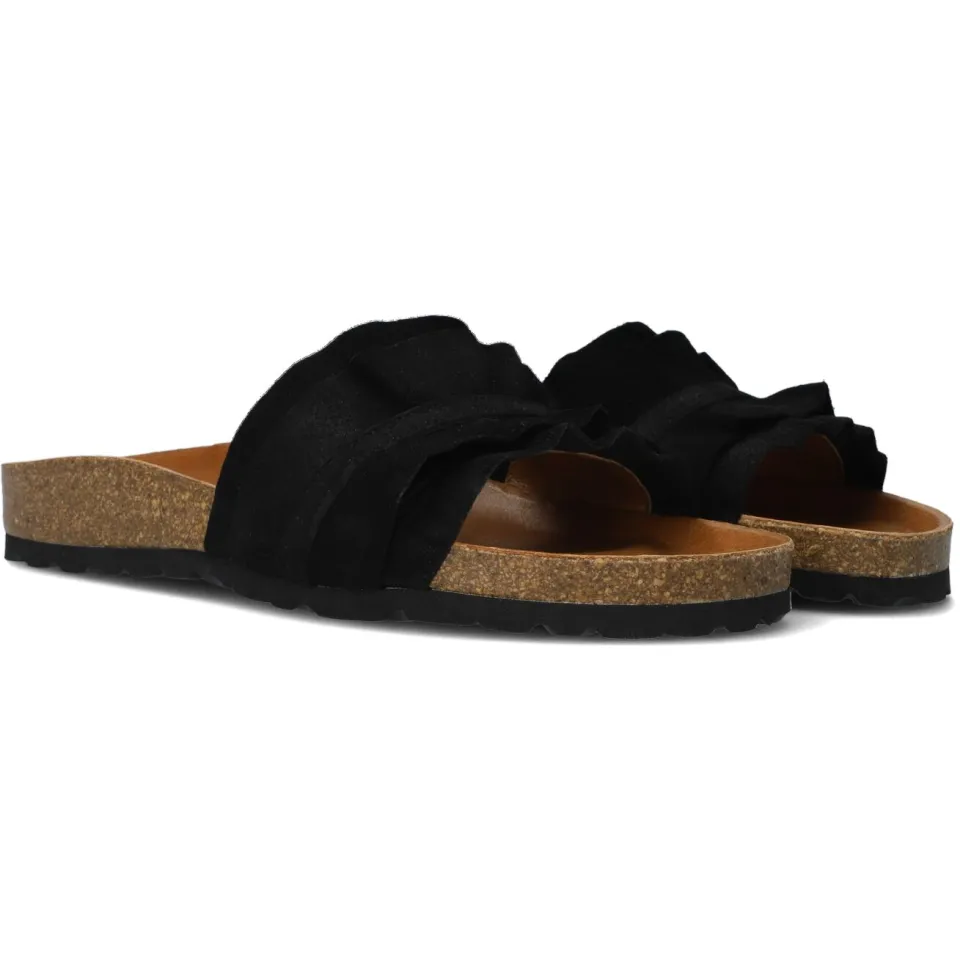 Verbenas Rocio slipper zwart