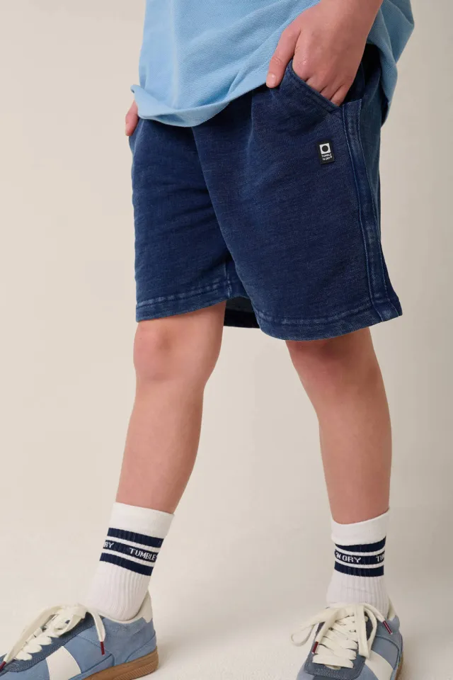 Tumble 'n Dry regular waist joggingshort donkerblauw, foto 5