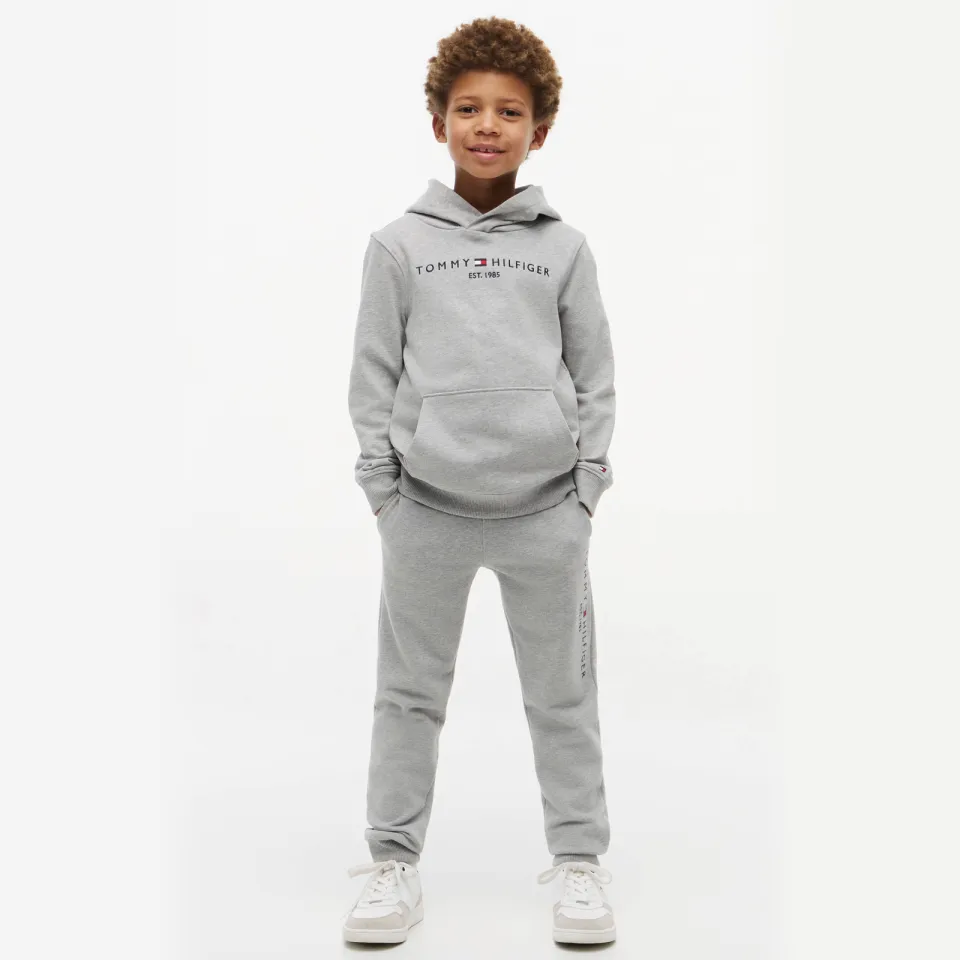 Tommy Hilfiger joggingbroek lichtgrijs melange, foto 3