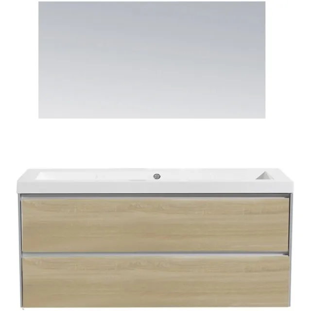 Sanilux PL 120 badkamermeubel light wood