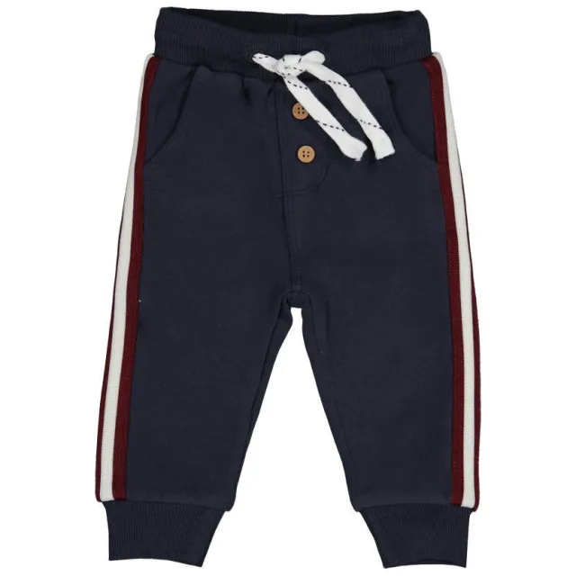 Feetje Built for Fun joggingbroek marineblauw bordeaux wit Marineblauw/bordeaux/wit