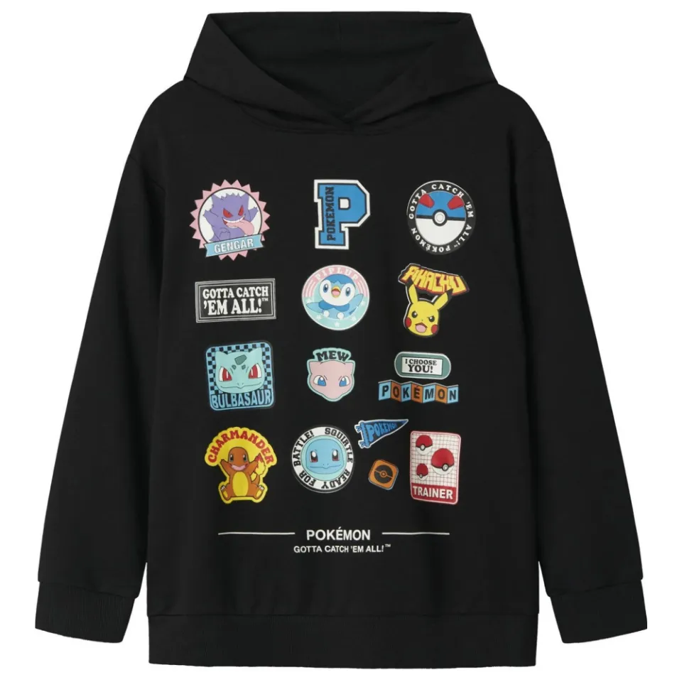 NAME IT KIDS Pokemon hoodie zwart, foto 2