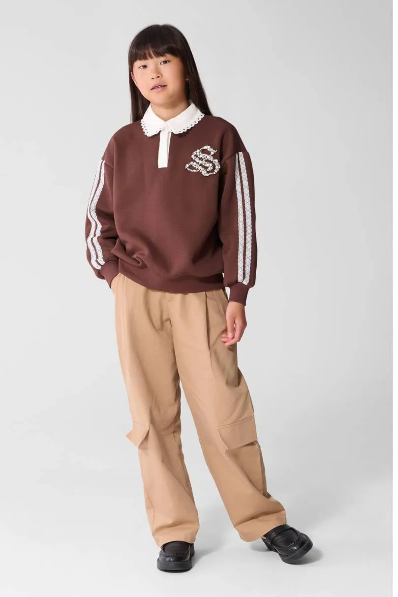 Shoeby sweater - bruin/wit, foto 5