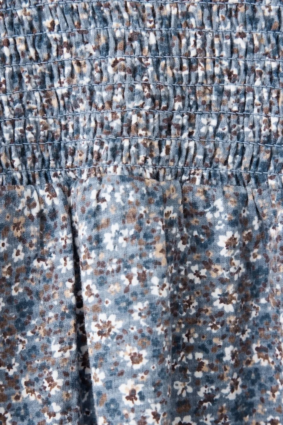 Mango Kids gebloemde midi jurk blauw, foto 8