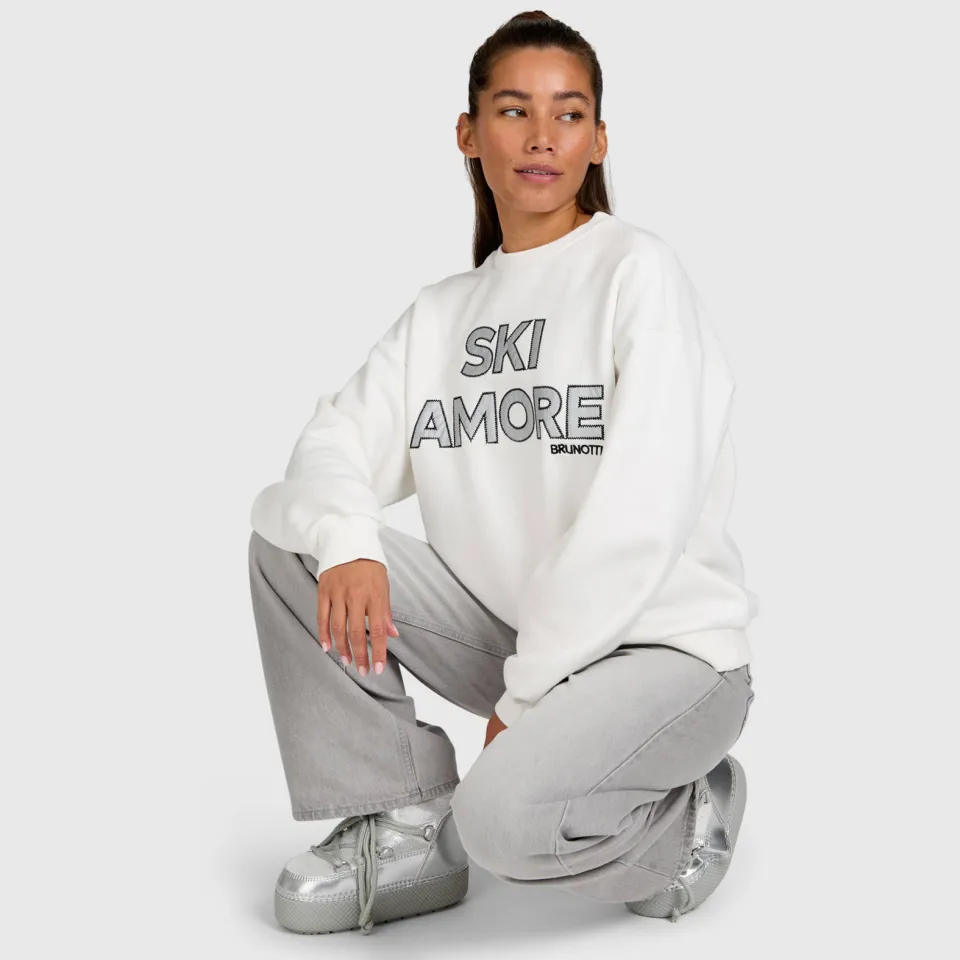 Brunotti katoenen sweater met tekst - wit, foto 6