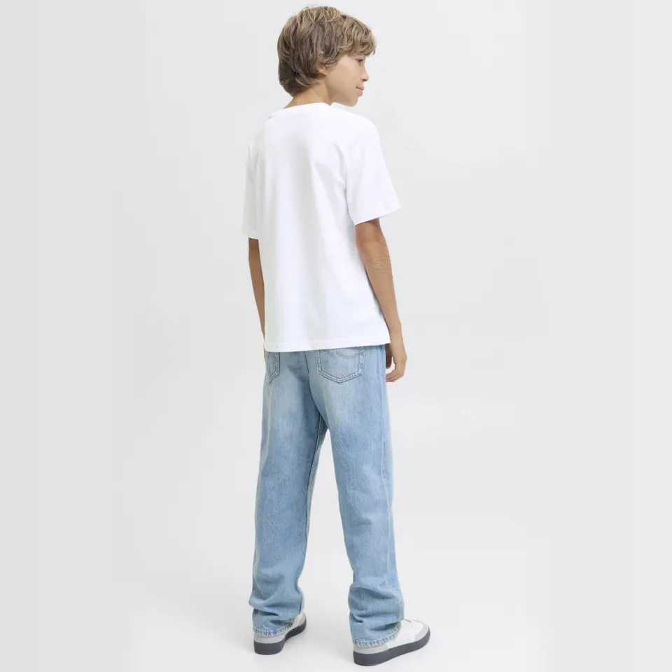 Jack & Jones junior T-shirt wit met tekst, foto 3
