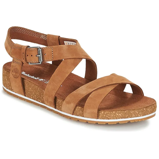 Timberland Women's Malibu Waves Ankle Strap Sandal - Sandalen, bruin