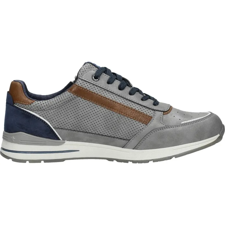 Mustang 4154316 lage sneaker grijs Donkergrijs