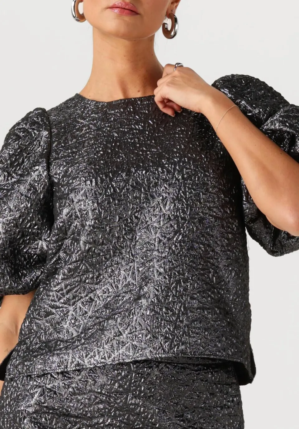 Notre-V NV-Geraldina blouse antraciet, foto 4