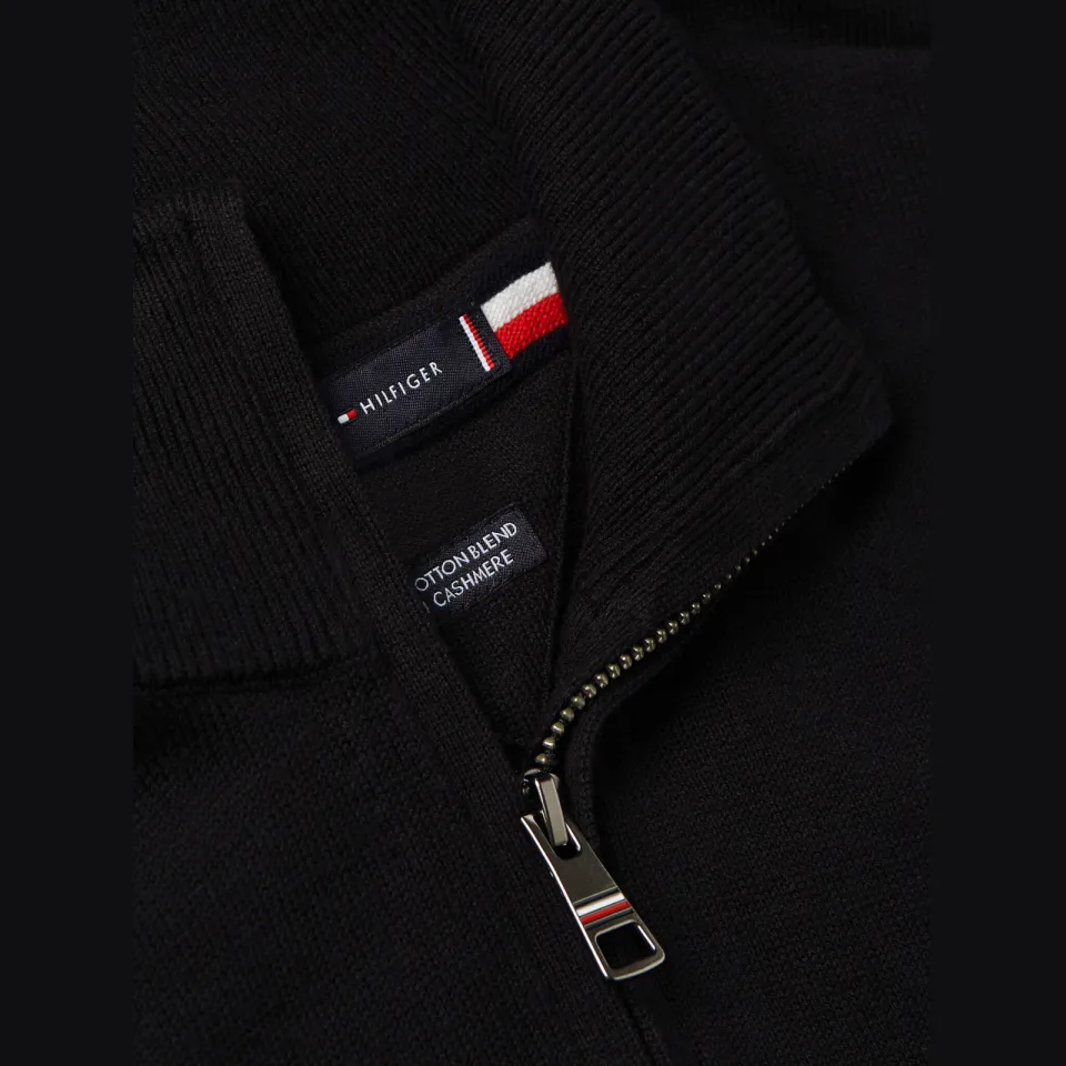 Tommy Hilfiger gebreide trui met kasjmier - zwart, foto 6