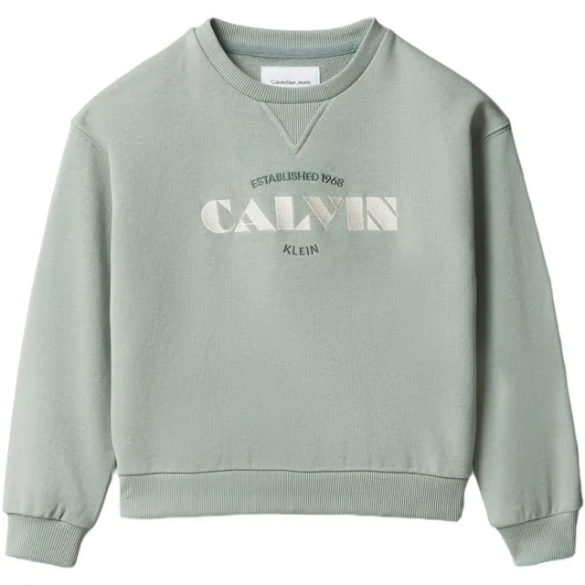 Calvin Klein sweater met logo - lichtgroen