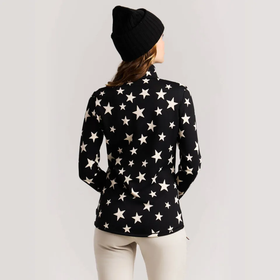 Protest PRTSwana fleece sweater met sterren - zwart/ecru, foto 3