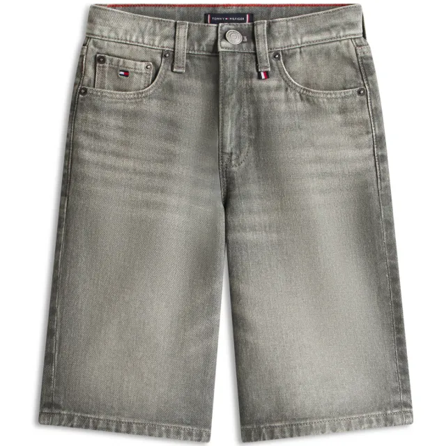 Tommy Hilfiger baggy korte broek grijs denim, foto 2