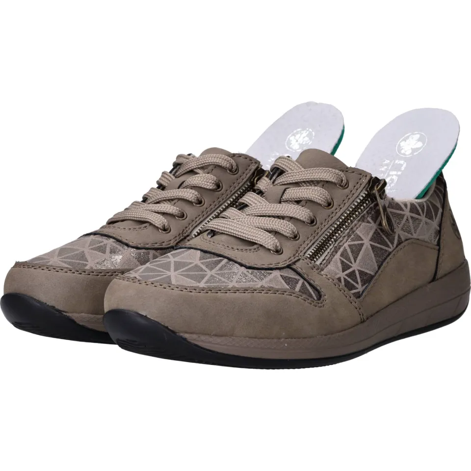 Rieker lage sneakers beige, foto 8
