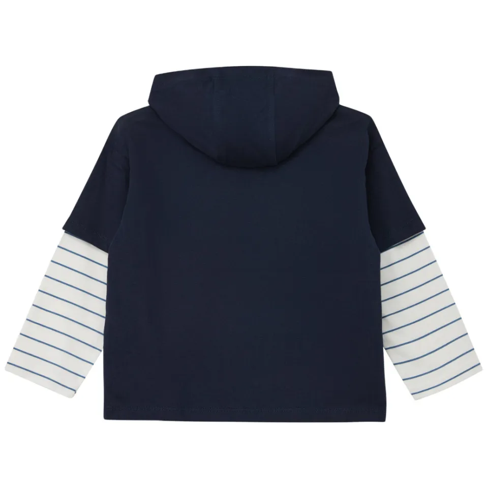 S.Oliver shirt met capuchon donkerblauw, foto 3