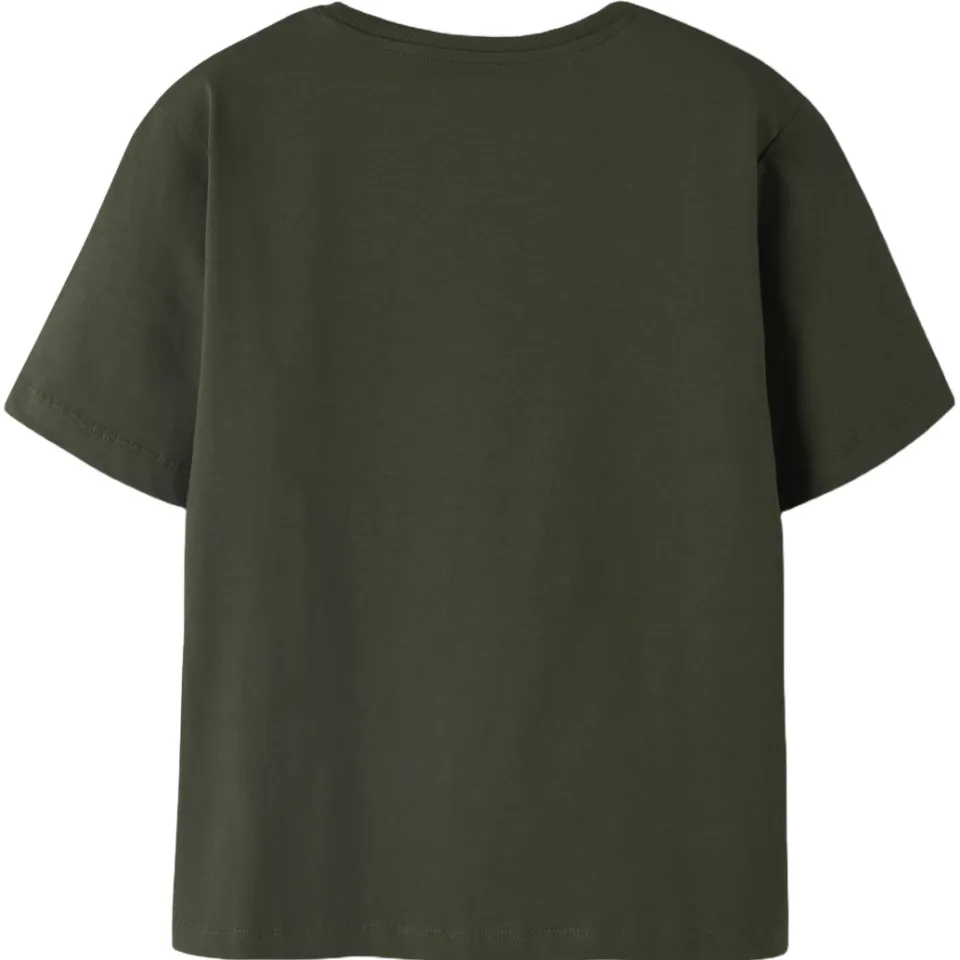 NAME IT KIDS NKMBRODY t-shirt donkergroen rifle green-w. jet stream print, foto 3