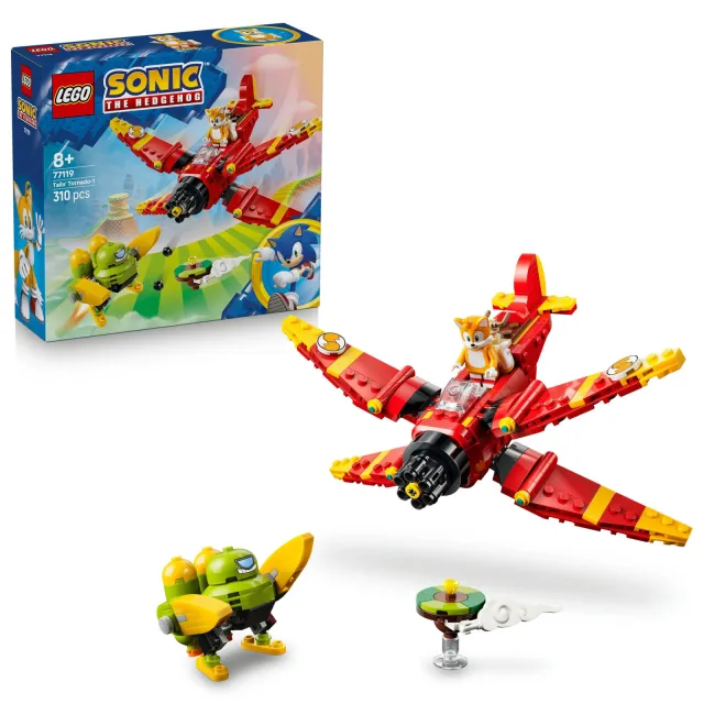 Lego Sonic the Hedgehog Tails en zijn Tornado-1 Vliegtuig Speelgoed 77119, foto 2