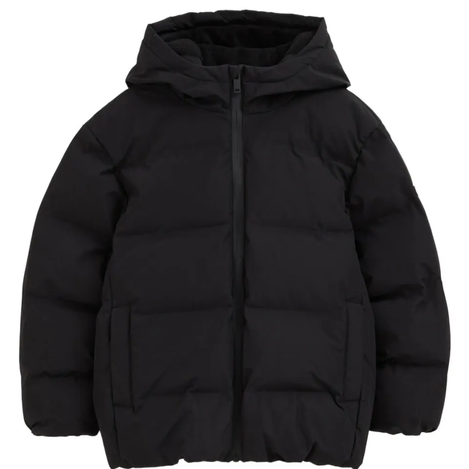 WE Fashion gewatteerde winterjas zwart, foto 2