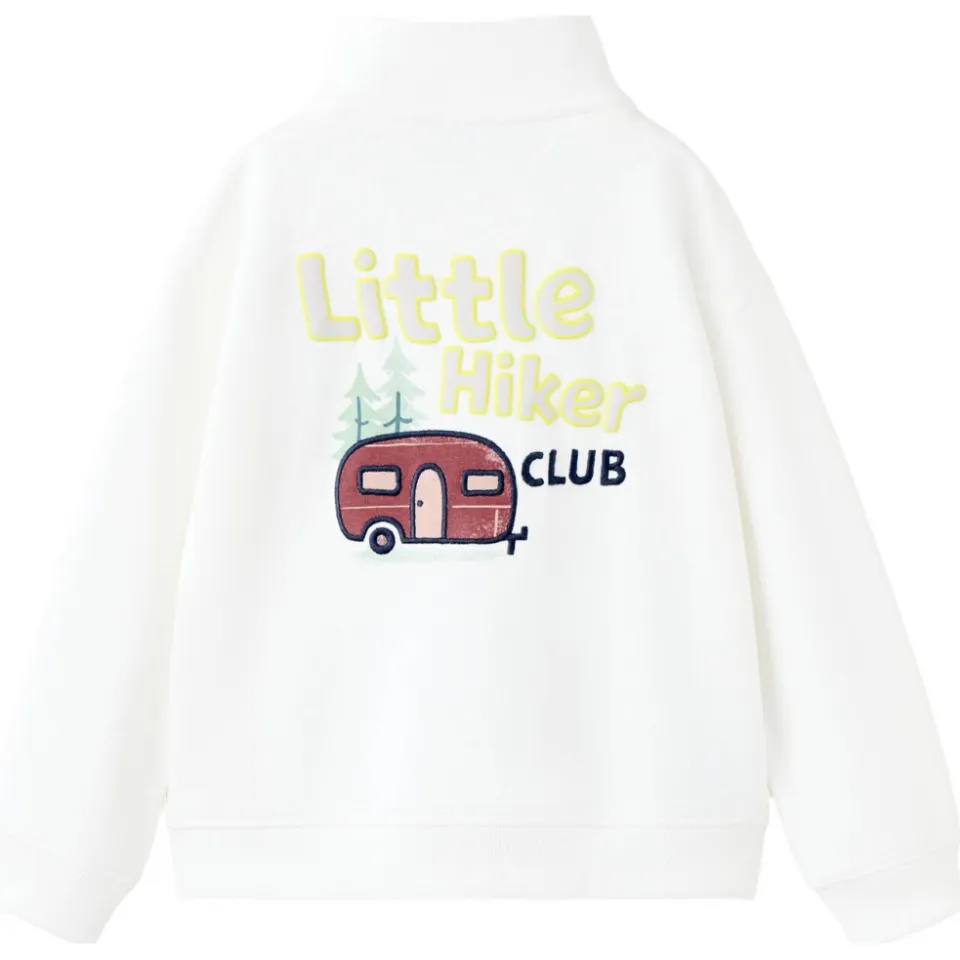 Mango Kids sweater met backprint - wit, foto 3