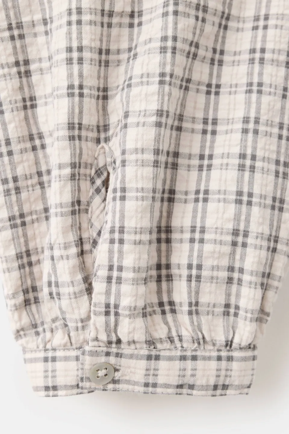 Mango Teen geruite blouse ecru, foto 7