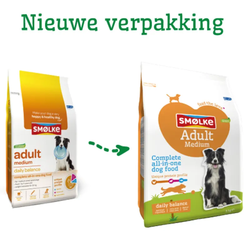 Smolke Adult Medium hondenvoer 12+3 kg, foto 2