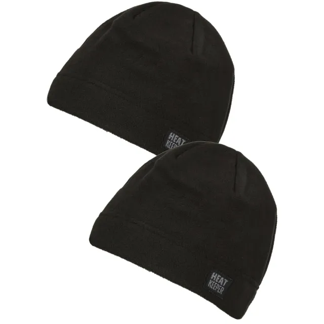 Heatkeeper thermo muts - zwart (set van 2)