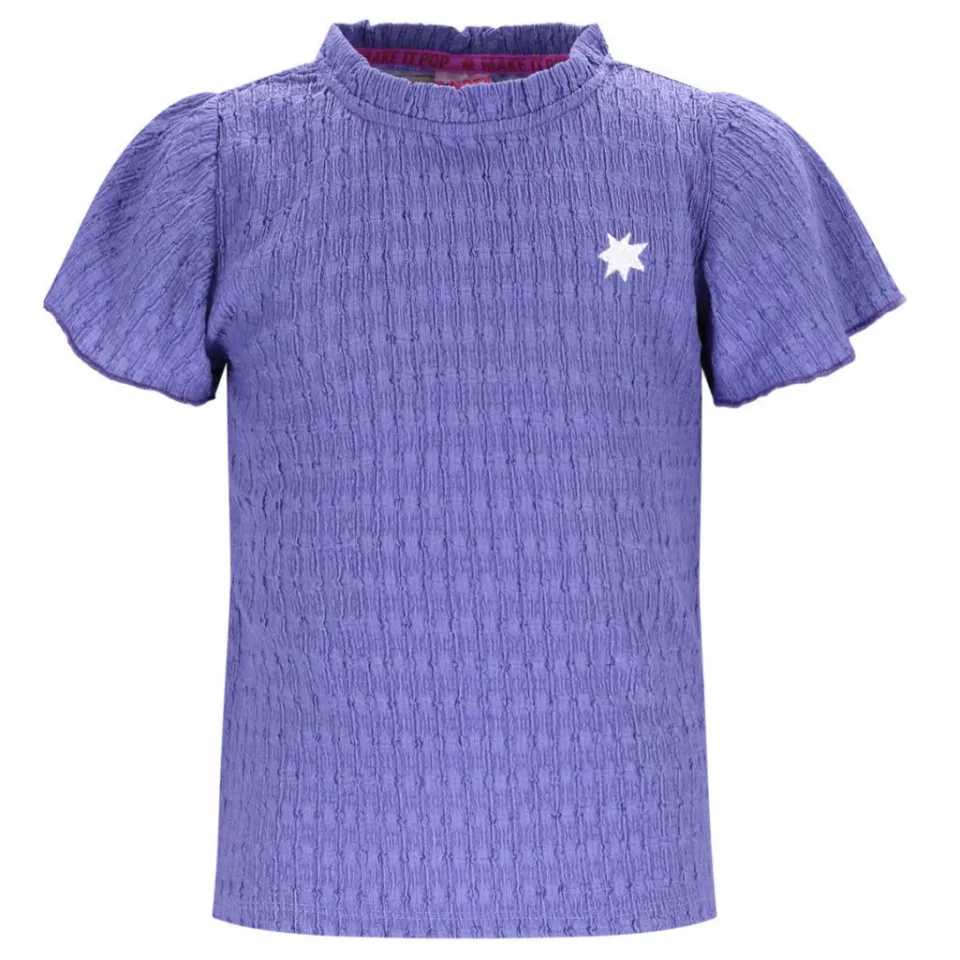 B.Nosy blousetop paars met textuur, foto 2
