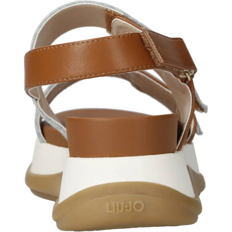 Liu Jo FIiona 02 sandalen cognac/blauw, foto 4