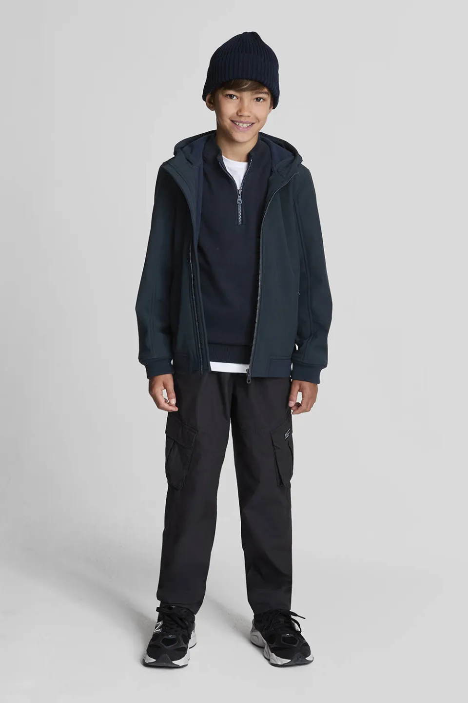 Lyle & Scott trui donkerblauw fijn gebreid