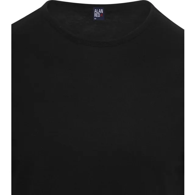 Alan Red T-shirt Alan Red Derby Extra Lang T-Shirt Zwart (2-Pack)