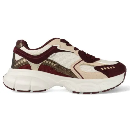 Posh by Poelman Sneakers lise wit / / rood Beige