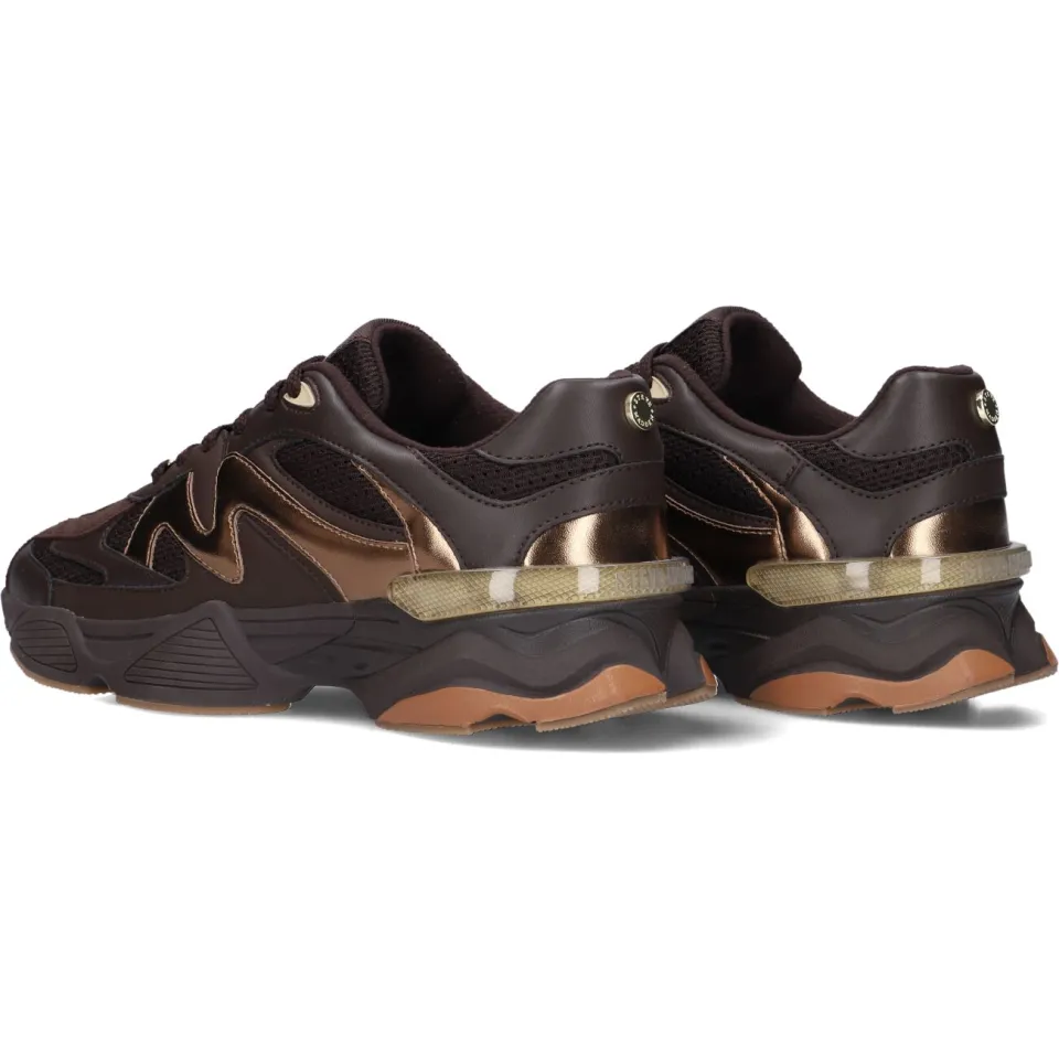 Steve Madden Speeder chunky imitatieleren sneakers - bruin, foto 5