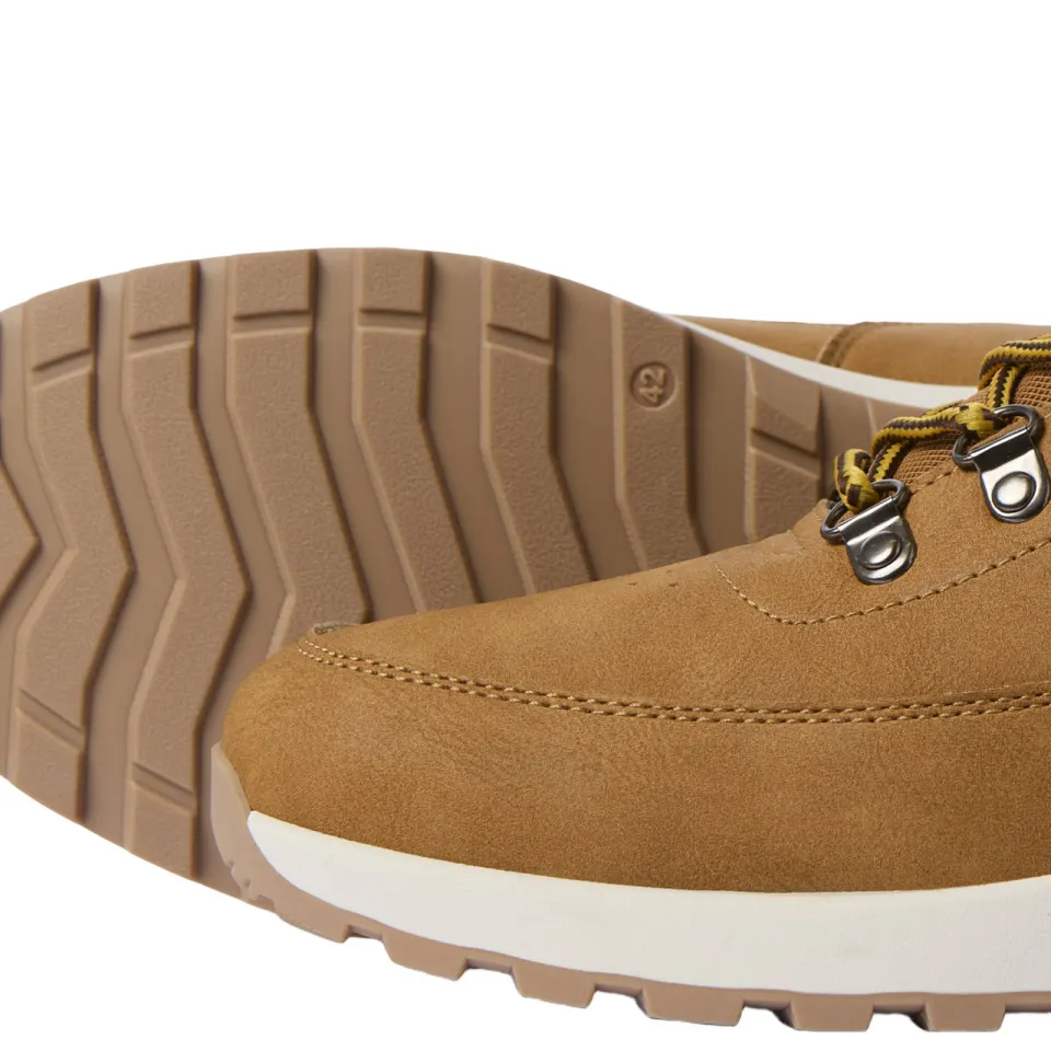 Jack & Jones imitatieleren veterboots met profielzool - cognac, foto 7