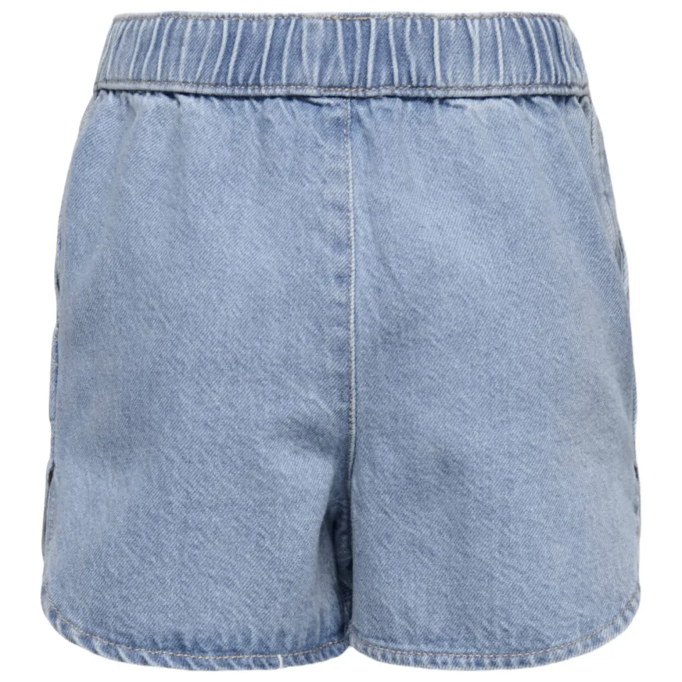 Only relaxed jeansshort lichtblauw light blue denim, foto 2