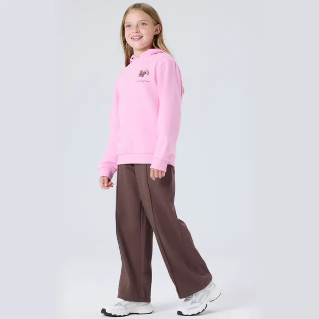 NAME IT KIDS regular fit hoodie met backprint - roze