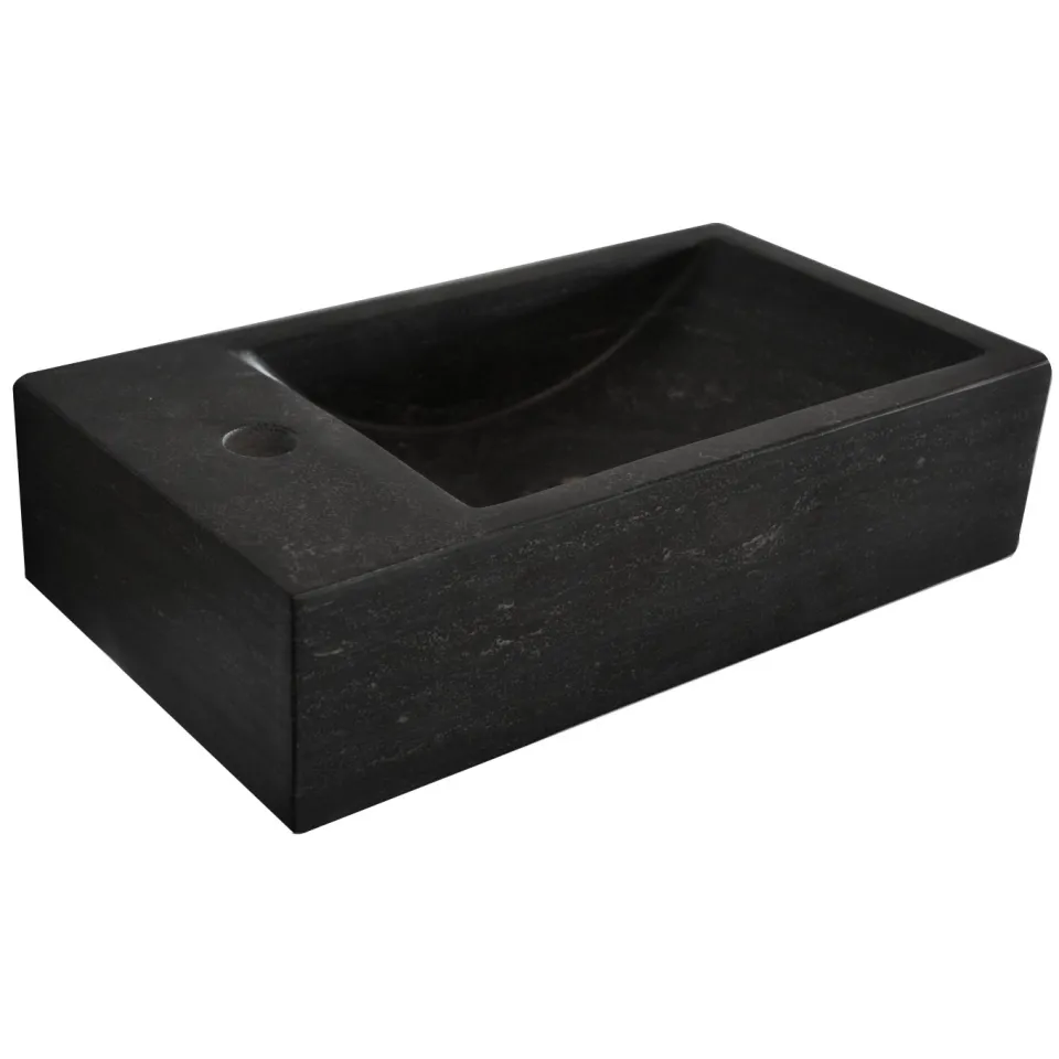 Boss & Wessing BWS Natuursteen Fontein Zwart 40x22x10 cm (Kraangat Links), foto 2
