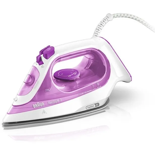 Braun SI3030PU stoomstrijkijzer roze roze-wit