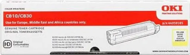 Oki 44059105 Toner Geel