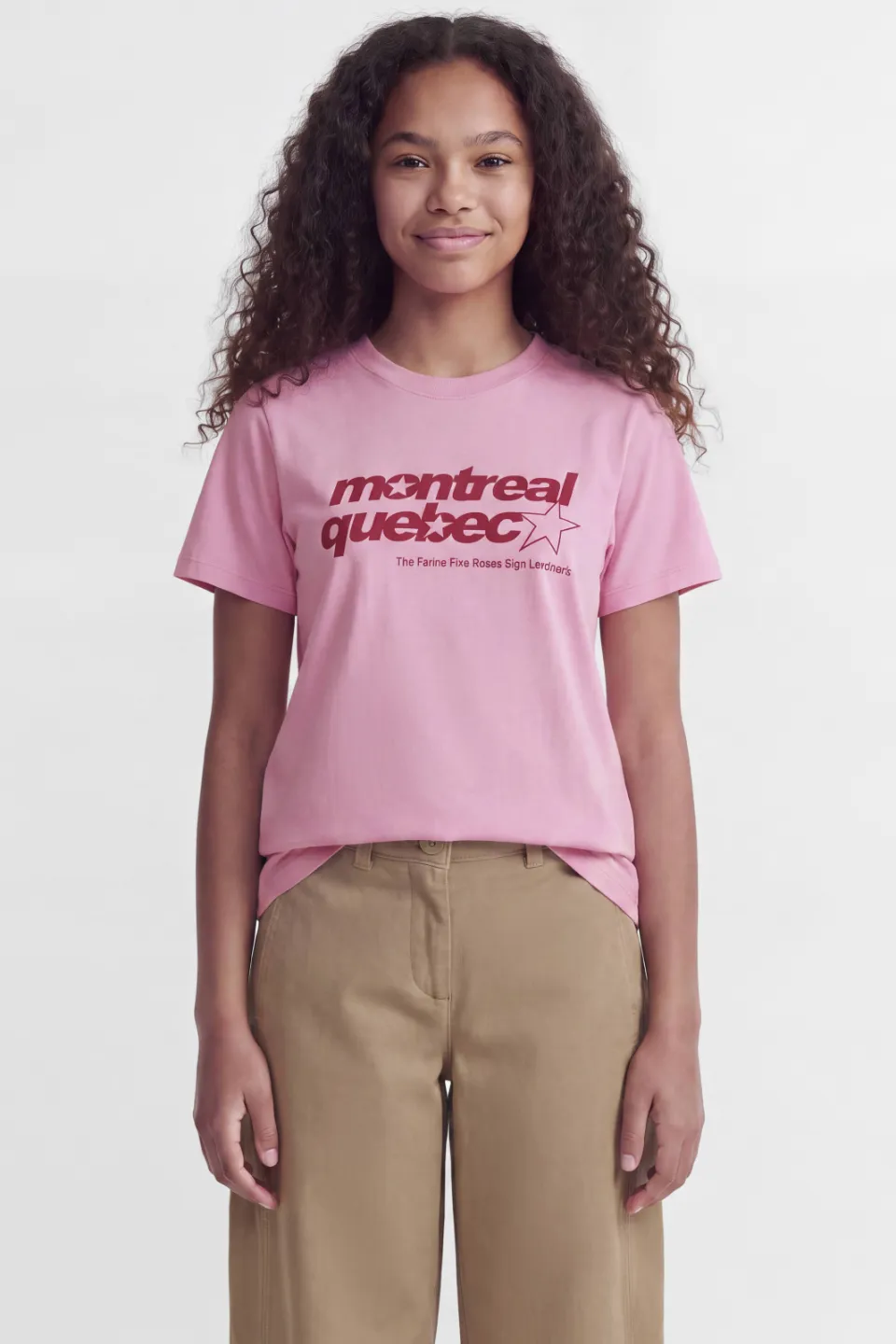 JJXX GIRL T-shirt met tekst roze, foto 4