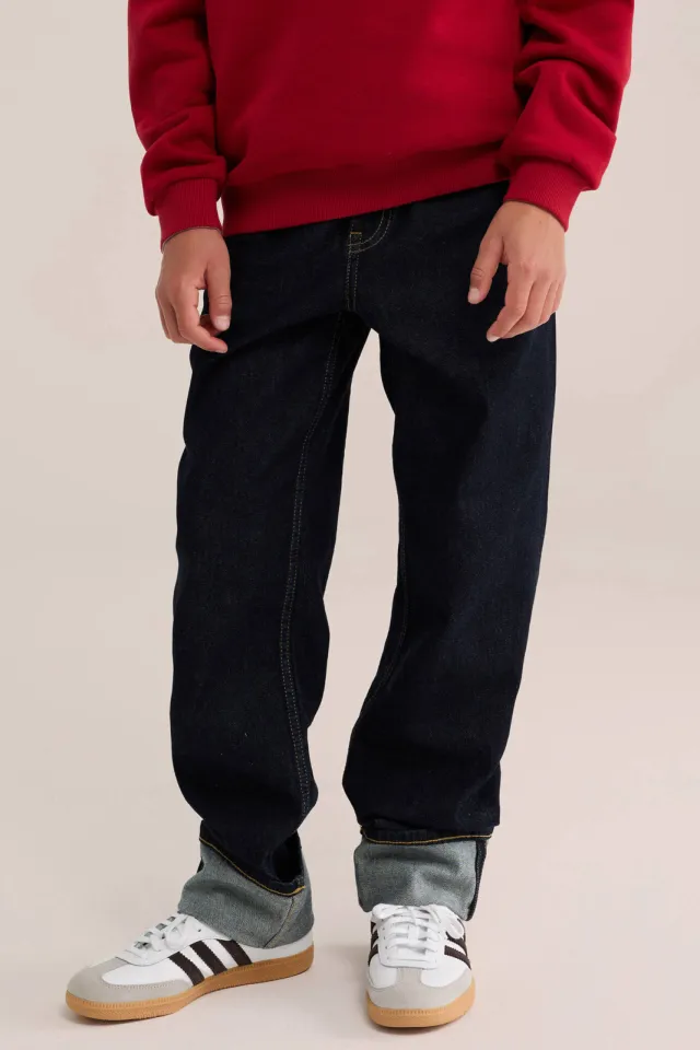 WE Fashion Blue Ridge loose fit jeans - donkerblauw, foto 3