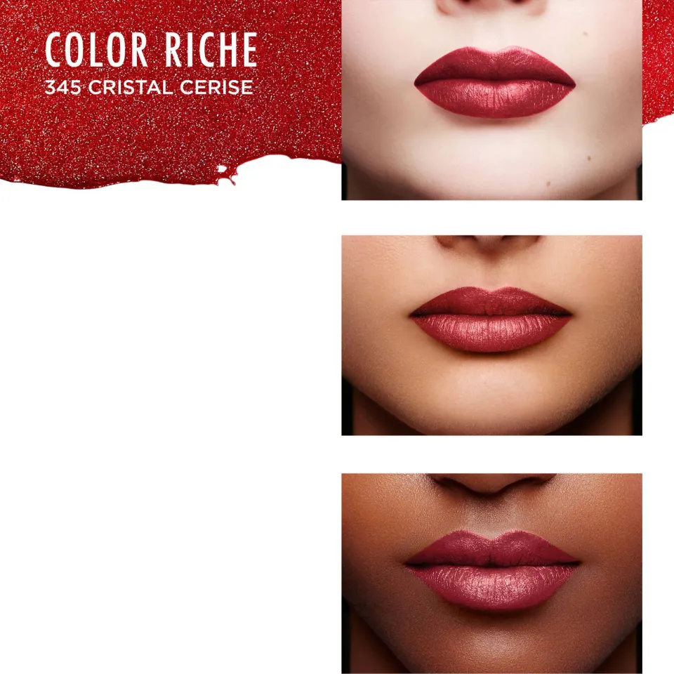L'oréal Color Riche satin lippenstift 345 cherry crystal 345 cherry chrystal, foto 6