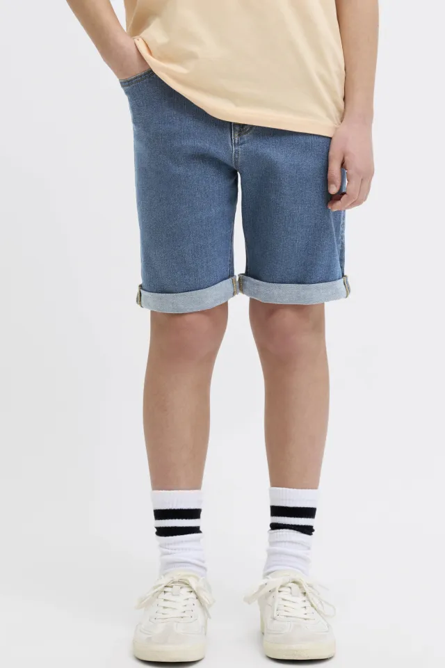 JJ Rebel Junior regular jeansshort medium blue denim Blue Denim 1