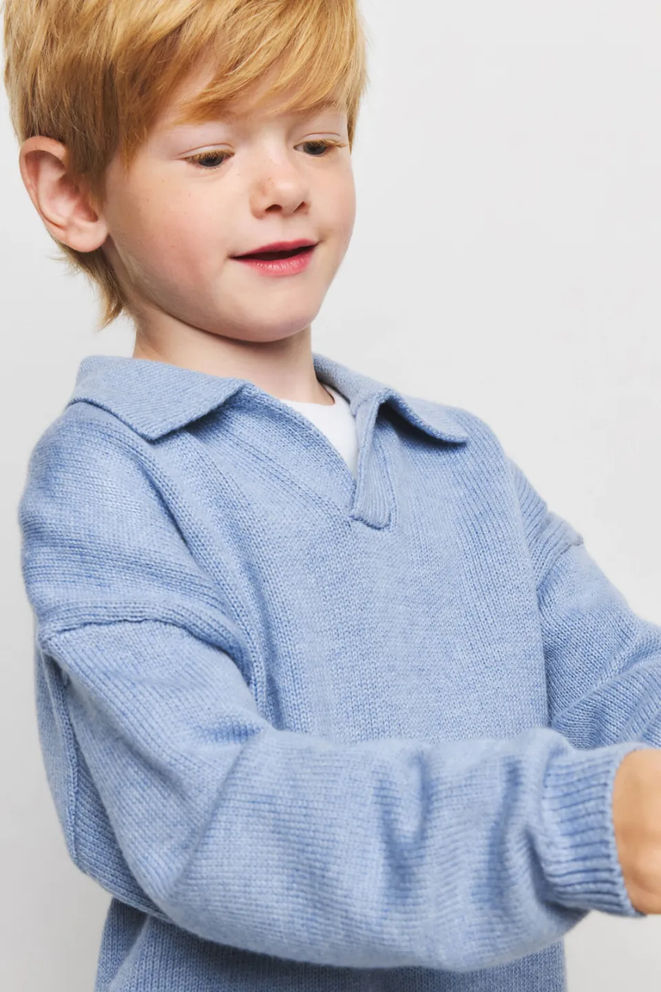 Mango Kids gebreide trui - lichtblauw, foto 5