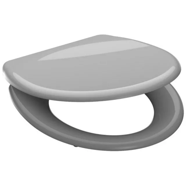 Schutte Grey toiletzitting duroplast grijs met soft close Grijs gelakt