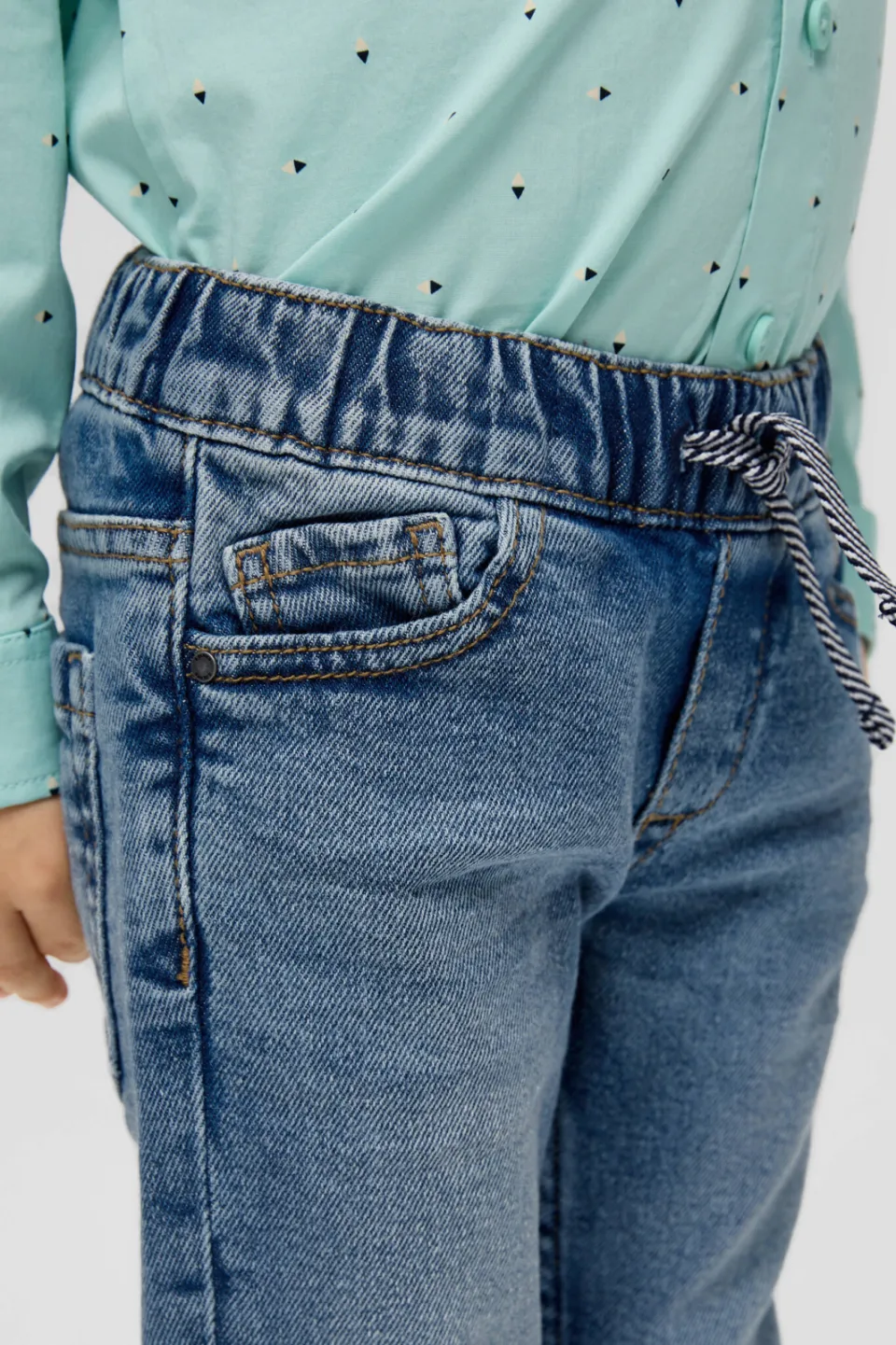 S.Oliver waist regular fit jeans medium blue denim, foto 5