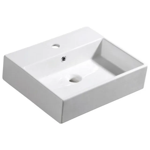 Sapho Wastafel Sapho Purity Rechthoekig 50x42 cm Keramiek Wit