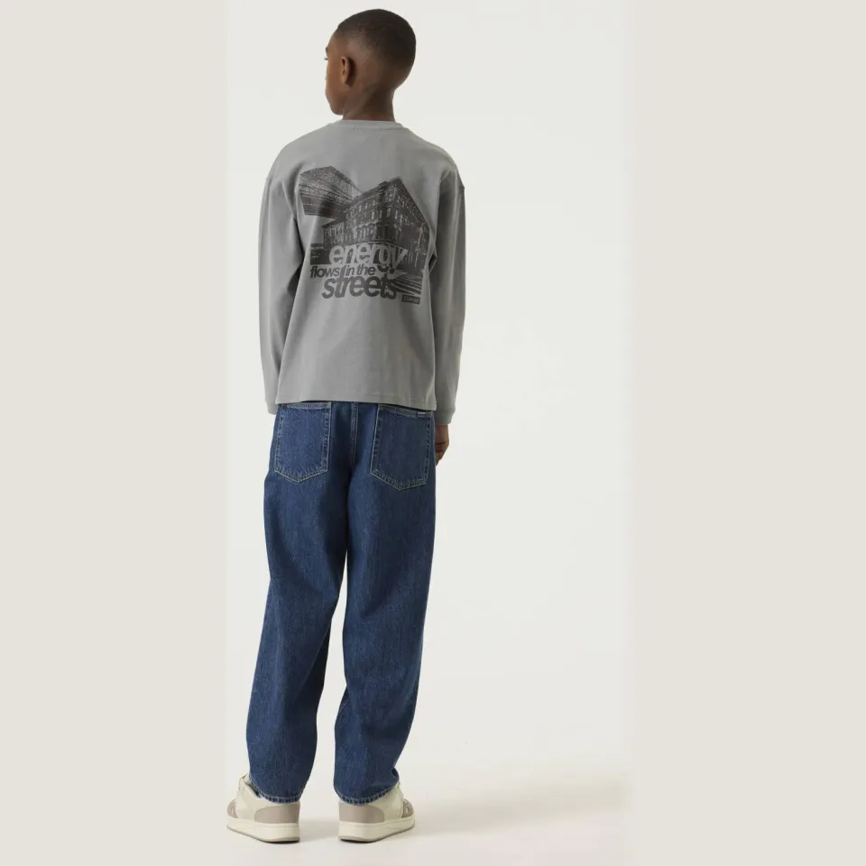 Garcia rechtvallende longsleeve grijs, foto 6