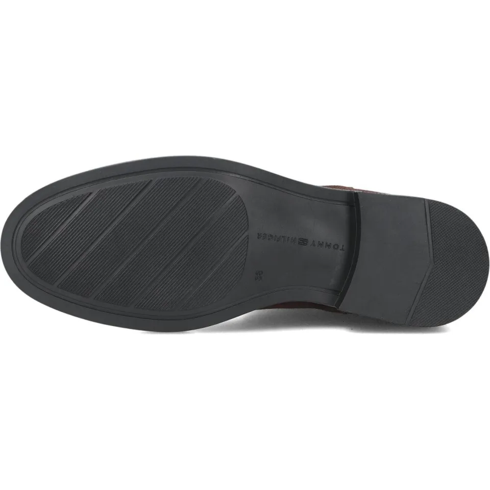 Tommy Hilfiger Enkellaarsjes Enamel Flag Suede Ankle Chelsea Bruin, foto 4